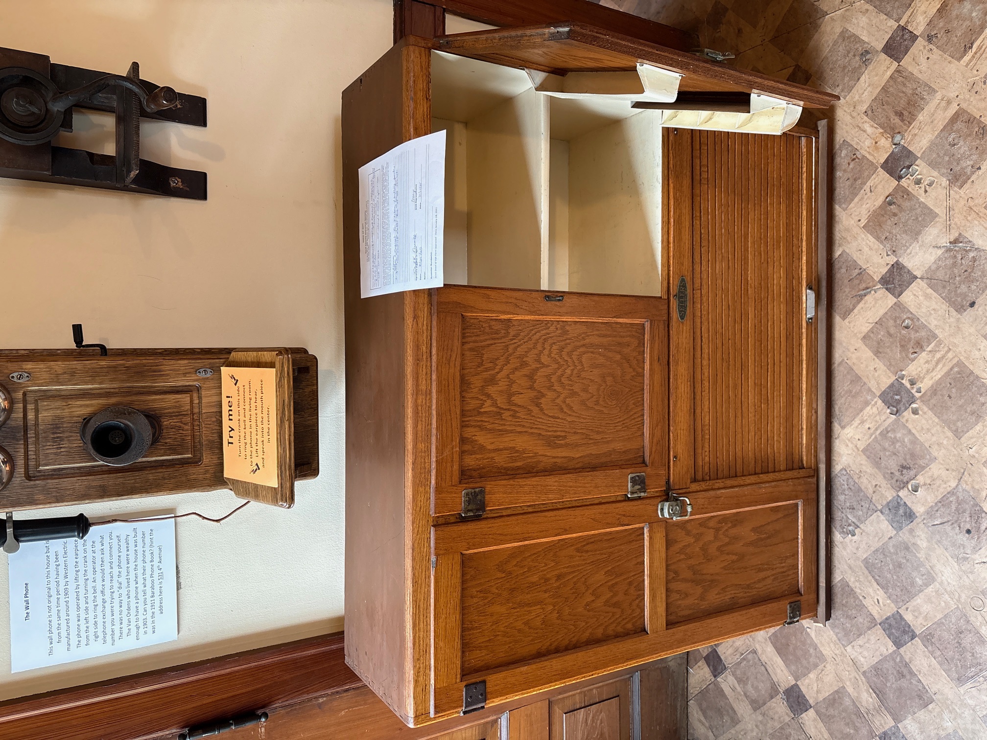 Hoosier cabinet top.JPG